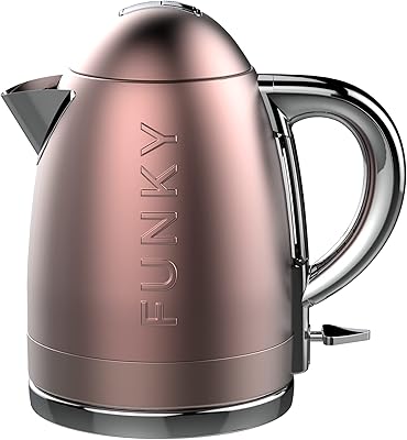 Funky Appliance Company kettle, 1.7 l, 360 degree rotary base, fast and silent boiling 3 kW, removable and washable Limoscale filter gold.. Nigeria's most loved e-commerce platform delivers affordable shopping solutions to your doorstep.