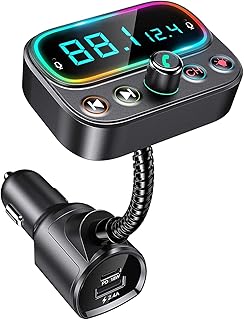 Transmitter FM Bluetooth 5.0 For car, USB CD adapter Bluetooth with double microphone/2 inch LCD screen/3 USB ports/9 -color LED backlight, wireless car music player, UDISK/.. Discover endless shopping possibilities at DIAYTAR NIGERIA, with budget-friendly prices and reliable delivery.