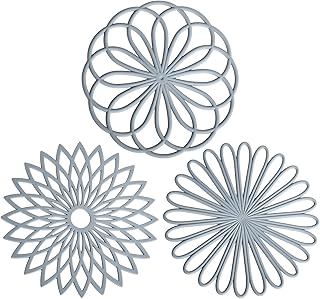 Supports for pots and stoves for kitchen, multi-use heat resistant silicone base with heat resistant floral motif.. Shop confidently with DIAYTAR NIGERIA's vast product range and budget-friendly nationwide shipping.