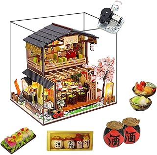 Wyd Sushi Restaurant Yoshimoto with two-story Japanese style, miniature wooden miniature doll, DIY scene, architectural model, funny puzzle toy, parent-child gift.. Discover endless shopping possibilities at DIAYTAR NIGERIA, with budget-friendly prices and reliable delivery.