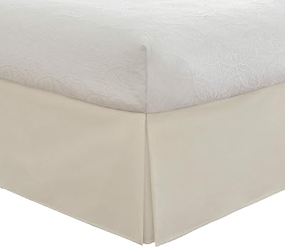 Personalized Lux ​​Hotel Microfiber Bed Skirt with Classic 14 ", King size, ivory sheet.. DIAYTAR NIGERIA puts thousands of products at your fingertips with affordable prices and delivery within a week.