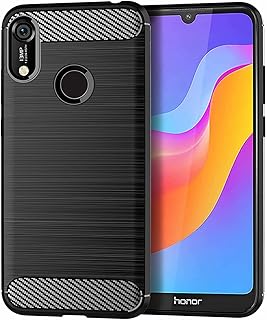 Huawei Honor 8a shell with brushed carbon fiber texture motif, flexible flexible flexible rubber hull - black.. Experience shopping without compromise at DIAYTAR NIGERIA, with vast selection and quick delivery.