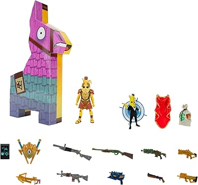 Fortnite Potassium Husks Llama series by Supply Llama, 4 -inch articulated figurine with glitter back, weapons and adhesive sticker, multicolored, (FNT1004).. Fast delivery, fair prices, and full variety — only on DIAYTAR Nigeria.