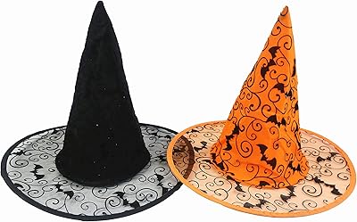 Witch hat - Halloween. Pack of 2 (black and orange).. Unlock endless possibilities with DIAYTAR NIGERIA's affordable marketplace and reliable delivery service.