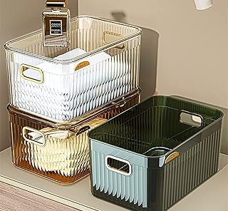 Semi-use transparent plastic storage box with bathroom cover, kitchen and toys organization (XXL transparent).. Shop with purpose and save with DIAYTAR NIGERIA's extensive platform and nationwide delivery service.