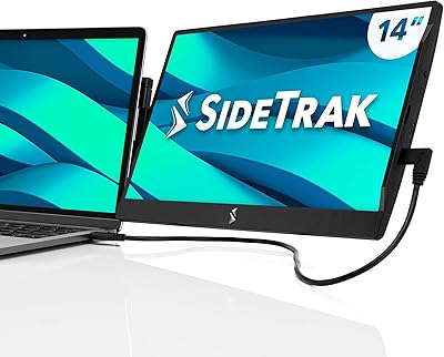 Removable portable monitor Swivel Sidetrak 14 "for FHD TFT TFT Double screen laptop with crutch | Compatible with Mac, PC and Chrome | Adapts to all portable computers | powered by USB-C or Mini HDMI.. Discover endless shopping possibilities at DIAYTAR NIGERIA, with budget-friendly prices and reliable delivery.