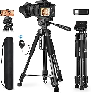 Iocean panoramic camera tripod 170 cm to 360 degrees with travel bag, robust tripod with wireless remote control, supports digital reflex cameras/projector/webcam/obsolete glasses.. Join millions of satisfied shoppers using DIAYTAR Nigeria every day.