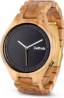 Wooden watch for men - Stolpen model - Light analog watch with wood grain for him - Adjustable bracelet that adapts to all wrists.. Elevate your shopping experience with DIAYTAR NIGERIA's vast catalog and budget-friendly options.