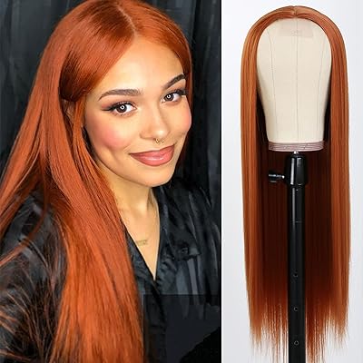 Synthetic hair replacement wigs of orange tabeway color, smooth and silky synthetic wigs, glue -free, heat resistant, lace without fashion.. Experience the convenience of online shopping with DIAYTAR NIGERIA's reliable 5-8 day delivery service.
