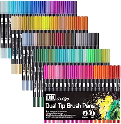 100 Different Lychee Watercolor Pens, Fine point brushes for coloring books for adults, sketches, drawing, coloring and planning and planning.. Thousands of choices. Zero hassle. All thanks to DIAYTAR Nigeria.
