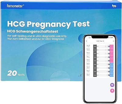 Femometer pregnancy tests, pregnancy test strips, early pregnancy detection 25 Miu/ml with quick and precise results, 20 units.. DIAYTAR NIGERIA: Bringing quality products to every Nigerian home at prices everyone can afford.