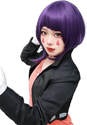 C-Zofek Dark purple My Hero Academy Ia Anime Jiro Kyoka Cosplay Unique Size Wig.. Get access to thousands of affordable products only on DIAYTAR Nigeria.