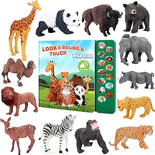Todosi Safari animal models 13 realistic wild figurines and a book.. DIAYTAR NIGERIA brings the joy of affordable shopping to your fingertips with delivery in less than 8 days.