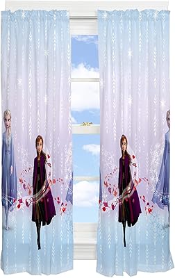 Set of window curtains for Franco children's bedroom, 82 "x 63", Disney the Frozen 2.. Shop with purpose at DIAYTAR NIGERIA and discover a world of products at budget-friendly prices.