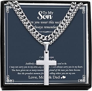 Phoenox pendant cross chain necklace women men: stainless steel silver cuban layers minimalist chains normcore Christian Catholic to papa husband and son gifts.. DIAYTAR NIGERIA redefines convenience with our vast product selection and swift nationwide delivery.