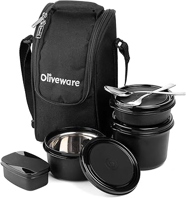 SBL Insulated lunch box Oliveware Executive Series 4 steel containers.. DIAYTAR NIGERIA delivers on our promise of variety, affordability, and prompt nationwide shipping.
