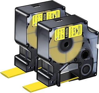 Toner KCMY Compatible with DYMO 18058 Industrial thermorettable sheath 3/4 "19 mm for Rhino 4200, 5200, 5000 (black on yellow, 3/4" x 4.9 "), 2 packages.. DIAYTAR NIGERIA: Where affordability meets variety, with thousands of products delivered in less than 8 days.