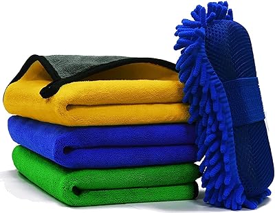 3 -piece 3 -piece showcase in microfiber cleaning with car sponge - extra thick drying towel, rags and car towels/details/interior.. Get the deals you love and the delivery speed you need at DIAYTAR Nigeria.