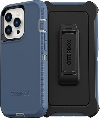 Otterbox Defender Series protective shell, screenless edition for iPhone 13 pro only strong Blue, 77-84233.. DIAYTAR NIGERIA brings the joy of affordable shopping to your fingertips with delivery in less than 8 days.