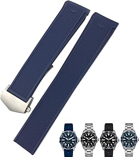 Dafmin silicone rubber watch strap 20 mm 22 mm Blue brown blue watch strap for tag tag tag heuer carrera aquaracer f1 (color: silver blue, size: 20 mm).. DIAYTAR NIGERIA: Your affordable gateway to thousands of products delivered promptly nationwide.