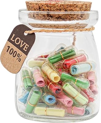 Capsule lettering message in a bottle - Cute gifts for boyfriend/girlfriend - love letter for birthday, birthday, Valentine's Day, Mother's Day (mixed colors 50pcs).. DIAYTAR NIGERIA brings affordable products to every doorstep with our reliable 5-8 day shipping.