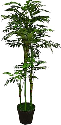1.75 m, exquisite simulation bonsai, artificial plants in pots, green tree for interior and exterior decoration, bamboo simulation, tropical plants.. DIAYTAR NIGERIA transforms online shopping with competitive prices and dependable nationwide delivery.