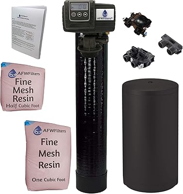 Fleak Wholehouse 5600SXT digital grain filtration system - includes a valve and a brine tank with safety float (48 kg 1 ", black resin with fine mesh).. Embrace the convenience of DIAYTAR NIGERIA with thousands of products at your fingertips, delivered nationwide.
