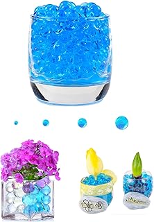 Crystal gel pearls for filling of soil, water and vase, wedding centerpiece, 20,000 package (blue).. DIAYTAR NIGERIA brings the marketplace to your home with budget-friendly prices and nationwide delivery.