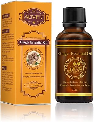 Ginger essential oil, HJFCY lymphatic drainage ginger oil 100% natural massage oil 30 ml for men and women promotes blood circulation relieves muscle pain.. Shopping has never been easier — DIAYTAR Nigeria delivers it all in 5–8 days.