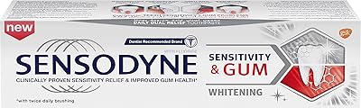 Sensodyne whitening sensitive teeth and gums to improve dental health, 75 ml.. DIAYTAR NIGERIA brings affordable shopping to your fingertips with reliable delivery in less than 8 days.