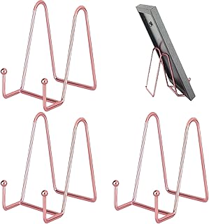 Pink gold metal display for plate support.. Shop from thousands of products at DIAYTAR NIGERIA and enjoy budget-friendly nationwide delivery.
