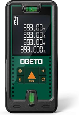 Laser measurement, ogeto digital laser rangefinder with 2 bubble levels, backlit LCD switching module and Pythagoras fashion, distance, surface and volume measurement.. DIAYTAR NIGERIA combines extensive product options with budget-friendly prices, delivered in 5-8 days.