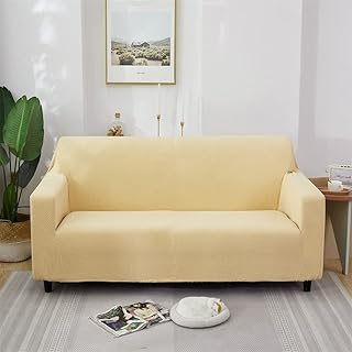 Universal expandable sofa covers NC (honey yellow, size L).. Your digital marketplace solution, DIAYTAR NIGERIA delivers quality and value within the week.