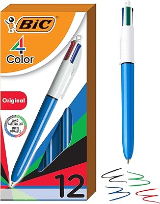 Retractable BIK Retractable Bin Pen (1.0 mm) with long -term ink, 12 pens, 4 matching colors.. Discover the joy of choice with DIAYTAR NIGERIA's extensive selection and budget-friendly shipping.