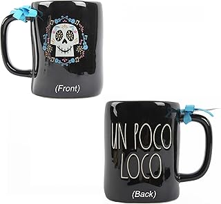 Disney black coffee cup Ray Dunne 'A Poco Loco' with skull symbol - taken from the coconut film.. DIAYTAR NIGERIA: Your trusted partner for affordable online shopping with reliable delivery timeframes.