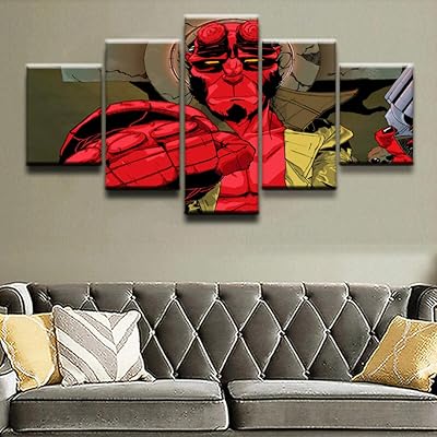5 Impressions On Canvas D 5 Pieces Impression Canvas Painting Film Kung Fu National Animal Protection Type Decor at home Living Room5 Impressions On Canvas.. DIAYTAR NIGERIA: Your trusted marketplace that combines variety, affordability and reliable shipping.