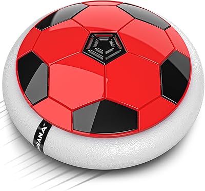 Floating interior hoverball football game, powered by battery and rechargeable USB port of Mirana, original and fun professional football game for boys and children, red.. Experience the DIAYTAR difference with our vast product selection and delivery within 5-8 days.