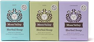 Herbs soap - Mint, sage, lavender by Moon Valley Organics (pack of 3).. Every order, every item — DIAYTAR Nigeria delivers fast and reliably.