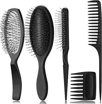 5 pieces set of wig brushes and comb brush hair brush brush with 3 rows steel pins for hair extensions, synthetic wigs, mini sousing comb and pleasant separation comb to comb and separate a wig or human hair.. Transform your online shopping experience with DIAYTAR NIGERIA's affordable and diverse marketplace.