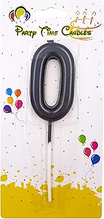 Party Time - Black birthday candles number 0, Mate numbered candles for cake decorations for birthdays, weddings, parties by the pool and themed evenings.. Your budget-friendly online marketplace, DIAYTAR NIGERIA delivers a world of products in just 5-8 days.