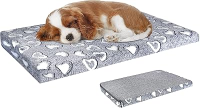 Vankean Reversible dog bed carpet (fresh and soft), elegant 61 cm dog cage mattress, waterproof lining, machine -washable removable cover, bed for small dog and cat up to 11.3 kg, light gray.. DIAYTAR NIGERIA: Your affordable marketplace with reliable 5-8 day shipping across Nigeria.