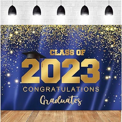 Backdrop for 2023 diploma delivery party, backdrop with golden glitter 2023 for decorations of diploma delivery party (A, 7 x 5 feet).. Experience shopping without compromise at DIAYTAR NIGERIA, with vast selection and quick delivery.