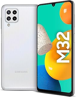 Double Sim Samsung Galaxy M32 LTE mobile phone, 128 GB of storage and 6 GB of RAM (water version), white.. Affordable choices, delivered fast — that's the DIAYTAR Nigeria promise.