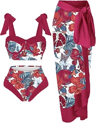 Khola 2 -piece swimsuit with vintage abstract floral print for women + tankin set 3 pieces bikini monokini vintage 3 rooms.. Get more, save more — only on DIAYTAR Nigeria.