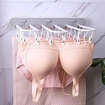 Fariboss multifunctional foldable drying hanger for clothing, socks, underwear, lingerie with a single foldable button for the organization of the bathroom at home (gray).. Shop the future with DIAYTAR NIGERIA - thousands of products, unbeatable prices, delivery within a week.