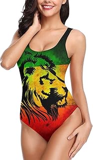 Swimsuit A Jamaican lion flag play for women, slimming sports swimsuit, beach clothes.. DIAYTAR NIGERIA: Bringing the marketplace to every Nigerian with affordable prices and quick delivery.