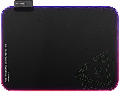 Foldable mouse mat virtue gaming [2 years warranty] RVB 13 light mouse mouse matters | Non -slip rubber base | Black notepad for office and house.. DIAYTAR NIGERIA: Where smart shoppers find everything they need at prices they can afford.