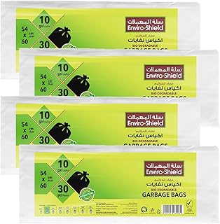 Environment SHIELD 10 BIODEGRADABLE AND antibacterial gallon trash bag, Package of 30 bags x 4 rollers, multicolored.. Experience the convenience of boundless shopping with DIAYTAR NIGERIA's affordable platform and quick shipping.