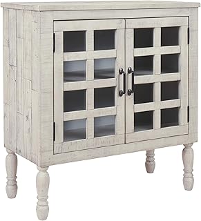 Design signature by Ashley Accent Cabinet de Valkjet, white.. DIAYTAR NIGERIA: Where every Nigerian finds affordable products delivered within the week.