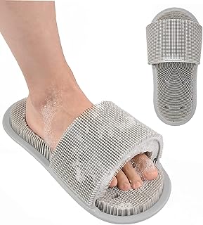 Shower feet purifier with flexible silicone hairs and non -slip suction cups - cleanses, softens, exfoliates and massages your feet without folding, improves blood circulation and soothes tired feet (1 piece).. E-commerce made for Nigeria — fast delivery and low prices at DIAYTAR.